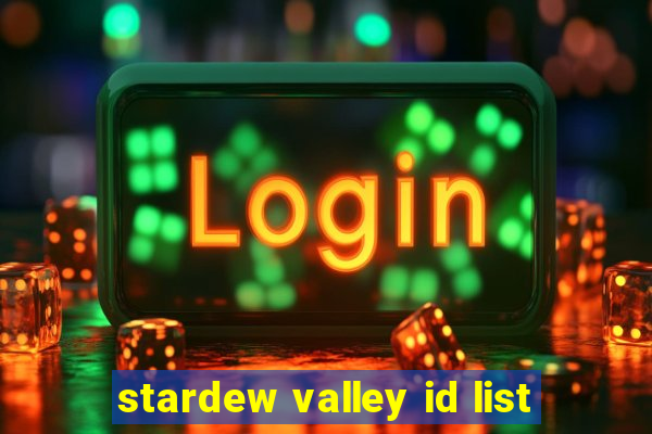 stardew valley id list